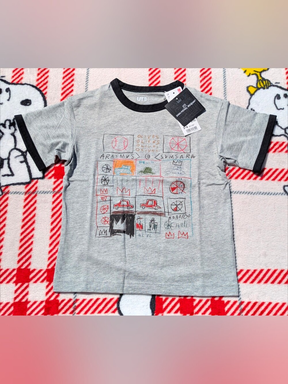 Jean-Michel Basquiat NY POP Art X UNIQLO Graphic T-shirt (Unisex) Size 3-4